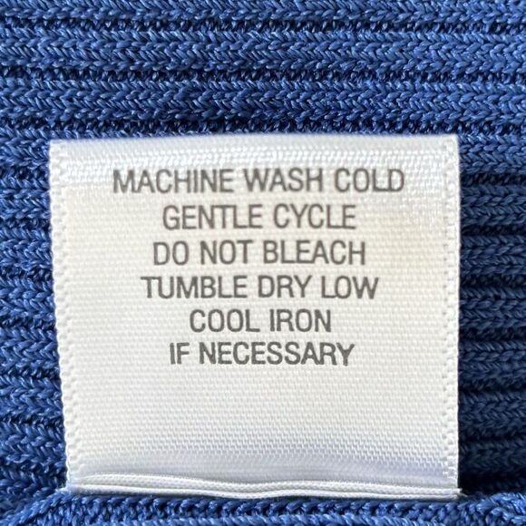 Dressbarn Women's 18/20 Blue Sleeveless Mock Turtleneck, Vertical Ribbing, NEW! - Picture 11 of 11